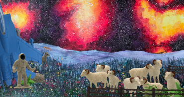 Astronaut in meadow - Nixelium
