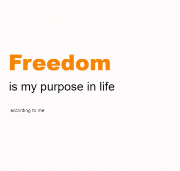 freedom is my purpose in life/GA - Victoria GA 