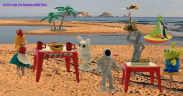 Coffee on the beach with pals - irenebonilla